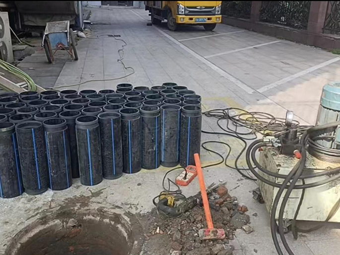 延安PE置换管厂家 DN315置换管 非开挖管短管置换